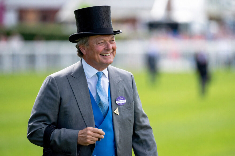 William Haggas at the racecourse ahead of the 2026 Flat season article on horses to follow in 2026